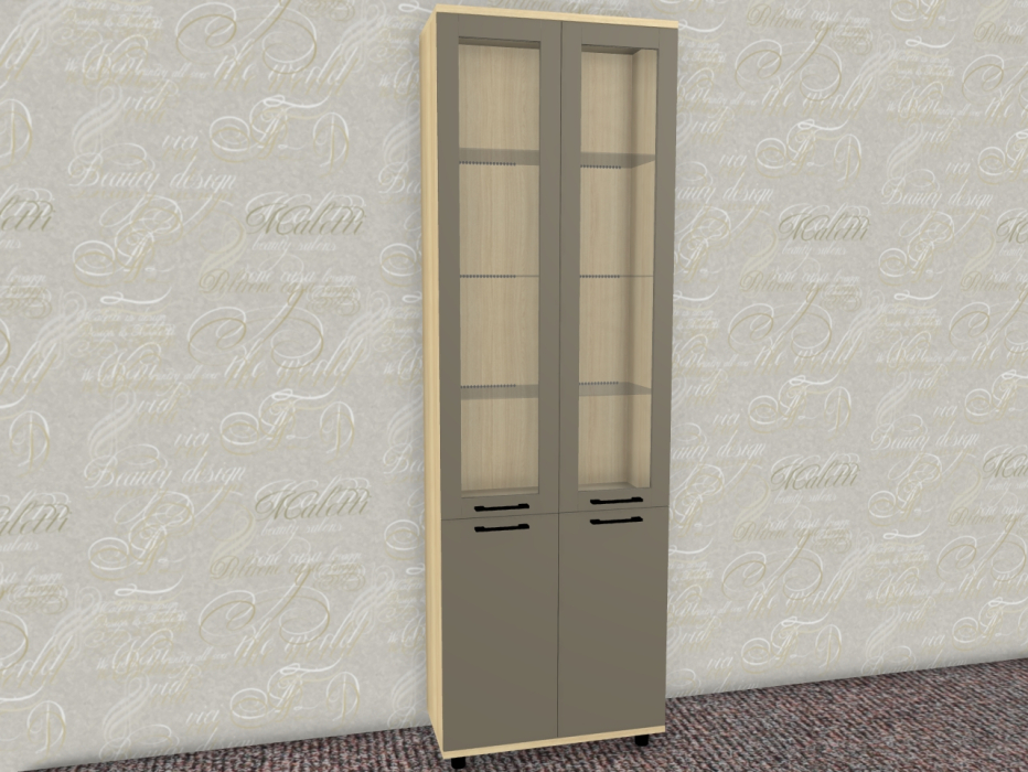 Шкафы двухстворчатые, Модульная система Грейс Шкаф ШК-5036  Ясень Асахи