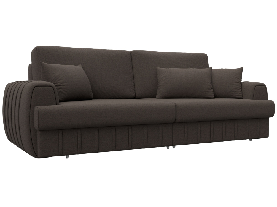 Диваны еврокнижки, Диван прямой Лига-057 НПБ, рогожка Амур