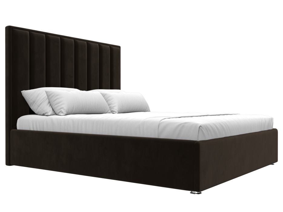 Мягкая кровать, Кровать интерьерная Афродита 160, микровельвет
