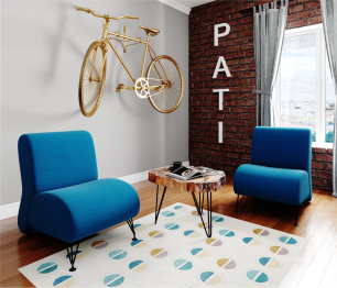 Мягкое дизайнерское кресло Pati для отдыха