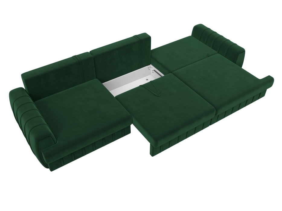 Диваны еврокнижки, Диван прямой Лига-057 НПБ Лонг, велюр SEVEN