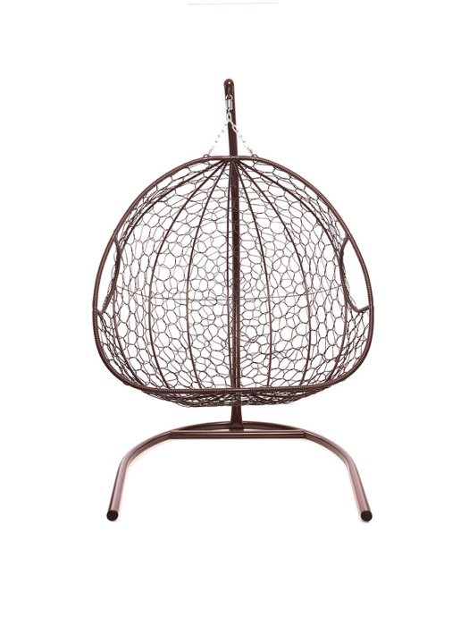 Подвесные кресла, Подвесное кресло ДЛЯ ДВОИХ с ротангом коричневое