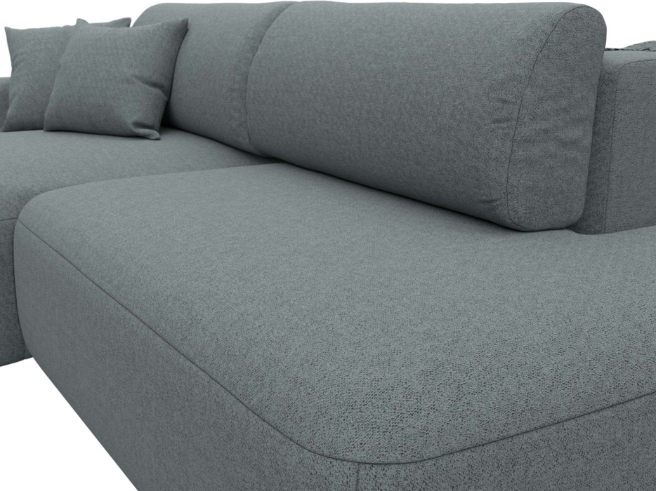 Диваны угловые в гостиную, Диван угловой Лига-036 НПБ Модерн левый угол, рогожка Амур