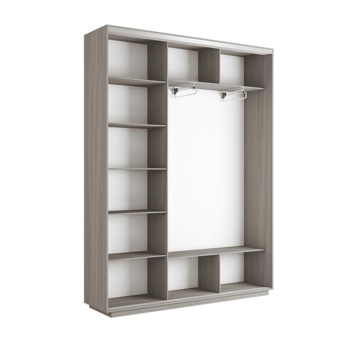 Шкафы-купе 3-х дверные, Шкаф-купе Экспресс 3-х дверный Фотопечать Шелк Стекла 240х45х220