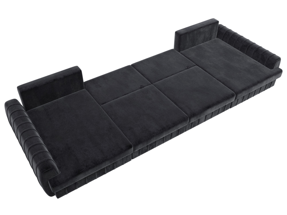 Диваны угловые в гостиную, Диван П-образный Лига-057 НПБ Лонг, велюр TOWER