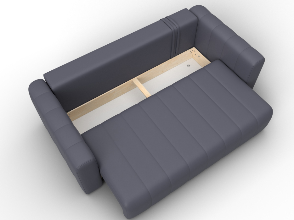 Диваны с ящиком для белья, Диван прямой Лига-062 НПБ, Экокожа GRIFON