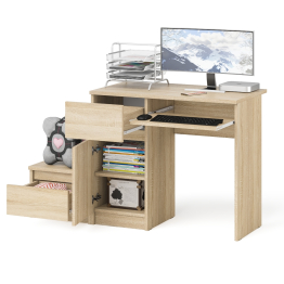 Стол компьютерный Мори МС-1 левый с тумбой