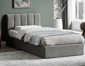 Кровать Лелия в базовых тканях, без основания и без подъемного механизма, 90х200