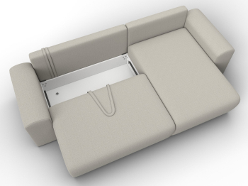 Диван угловой Лига-099 угол универсальный, рогожка Амур