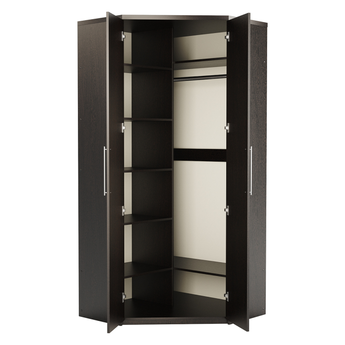 Для одежды, Шкаф угловой двухдверный Мелодия МУ-22 115х100