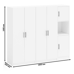 Стенка из мебельных шкафов СК-9