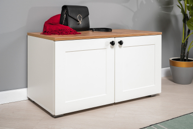 Кровать со спальным местом 1600 с ортопедическим основанием с тумбой и шкаф-пеналом Остин