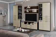 Стенки для гостиной, Модульная гостиная Грейс композиция 12  Гикори Джексон Темный