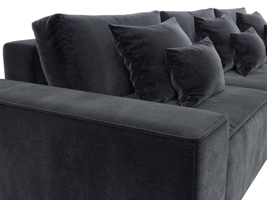 Диваны угловые в гостиную, Диван угловой Лига-074 угол универсальный, велюр TOWER