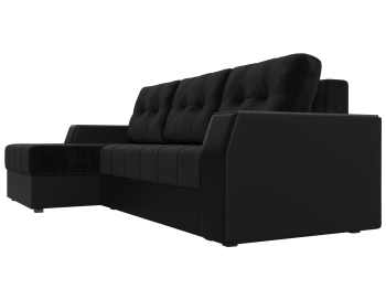 Угловой диван Эмир БС левый угол, велюр / экокожа