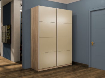 Шкаф-купе Прайм 2-х дверный Стекла фисташка/Доводчики 140х57х230