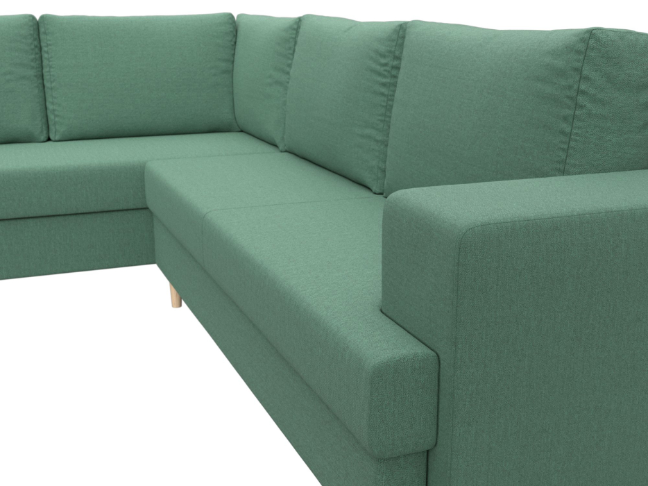 Диваны угловые в гостиную, Диван угловой Сильвана левый угол, рогожка Амур