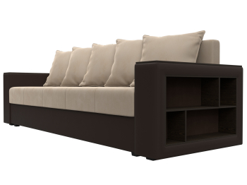 Диван прямой Дубай Лайт, велюр/экокожа