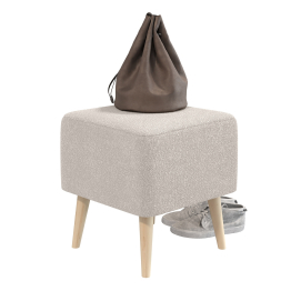 Банкетка тканевая на четырёх ножках квадратная Куби 6-5133