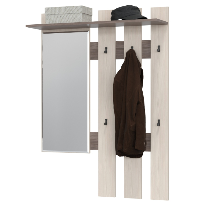 Настенные, Вешалка с зеркалом Лира