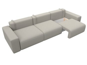 Диван прямой Лига-036 НПБ Классик Лонг, рогожка Амур