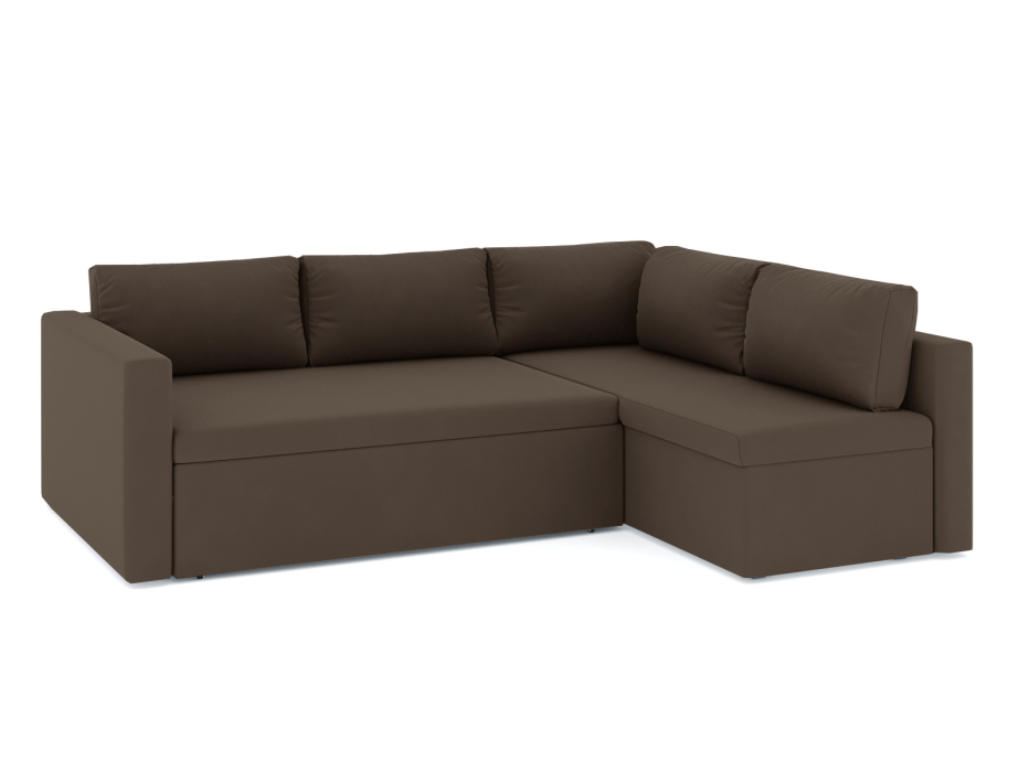 Диваны угловые в гостиную, Диван-кровать угловой Мансберг дельфин, велюр