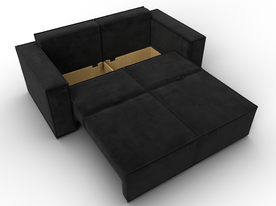 Диваны кровати со спальным местом, Диван прямой Куба мини, велюр
