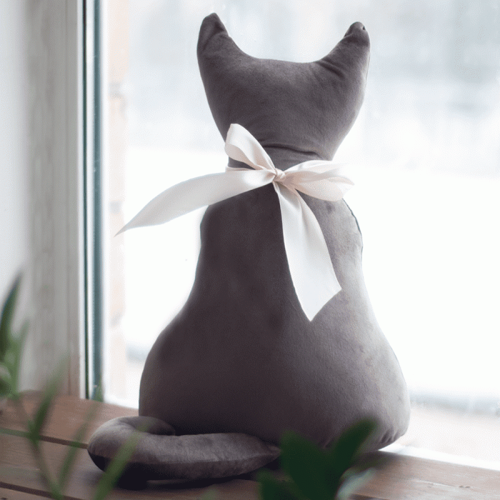 Подушки, Подушка декоративная Кот Мур Вельвет