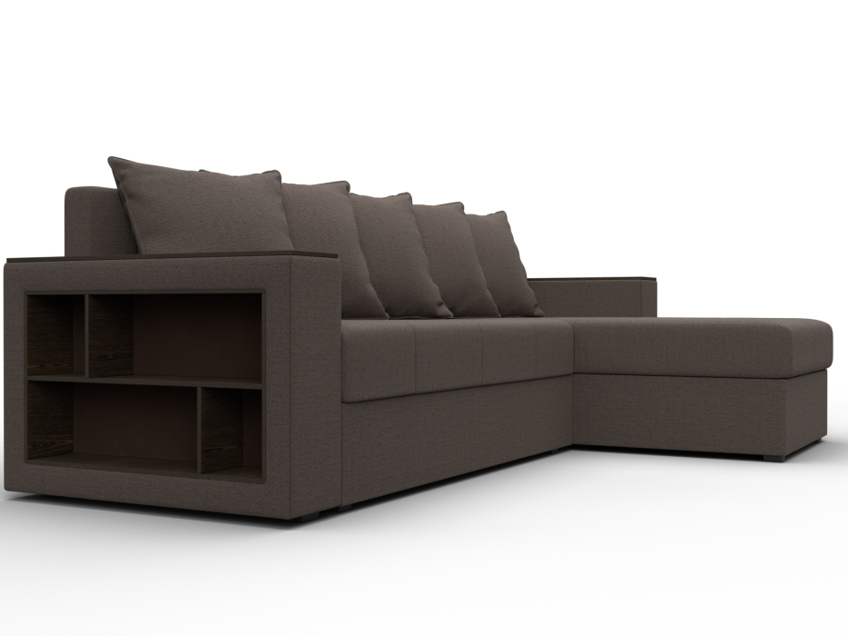 Диваны угловые в гостиную, Диван угловой Дубай Лайт угол универсальный, рогожка Амур