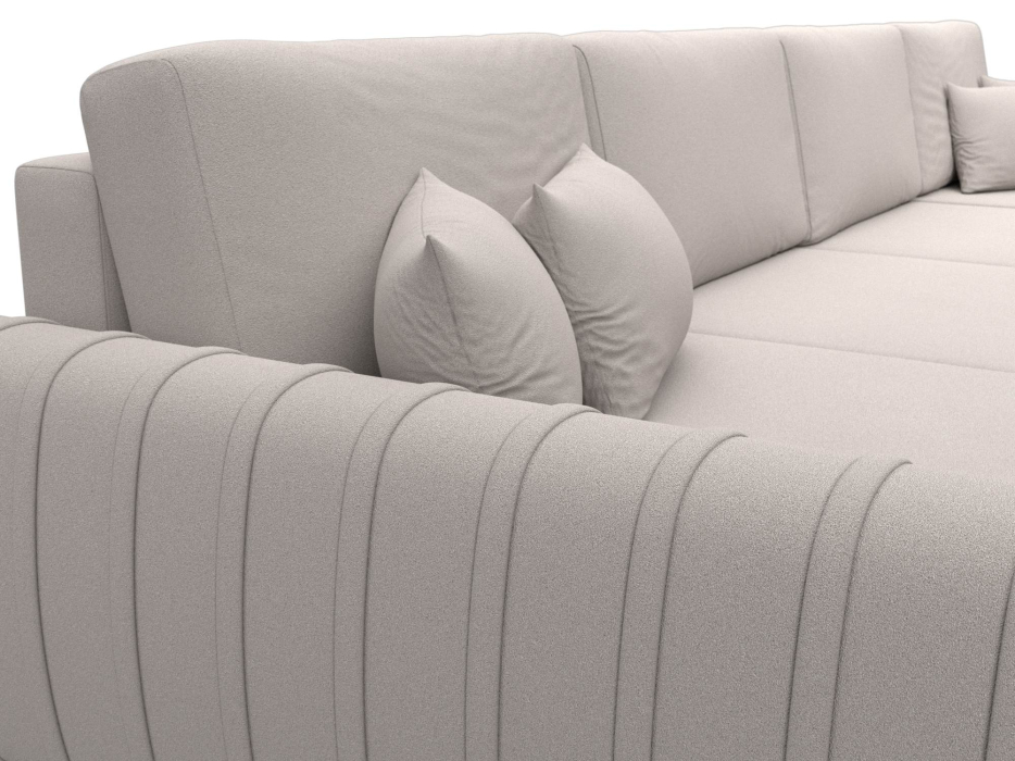 Диваны угловые в гостиную, Диван П-образный Лига-057 НПБ Лонг, замша JOLY