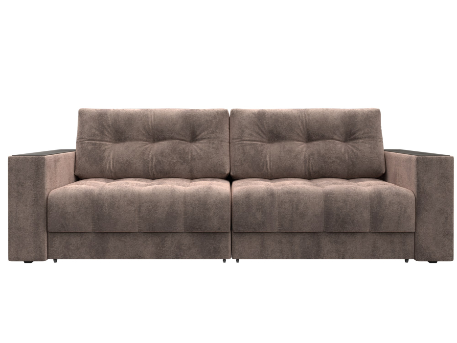 Диваны еврокнижки, Диван прямой с декором Лига-049 НПБ, велюр TOWER