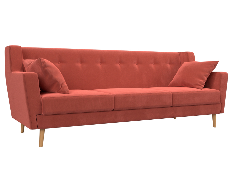 Диваны прямые кухонные, Прямой диван Брайтон 3, микровельвет