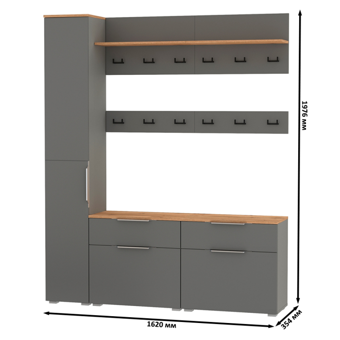 Прихожие, Набор мебели в маленькую прихожую Октава № 34