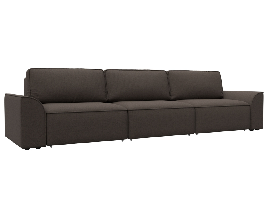 Диваны еврокнижки, Диван прямой Лига-048 НПБ Лонг, рогожка Амур