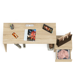 Стол письменный Мори с тумбой ТМП400.1