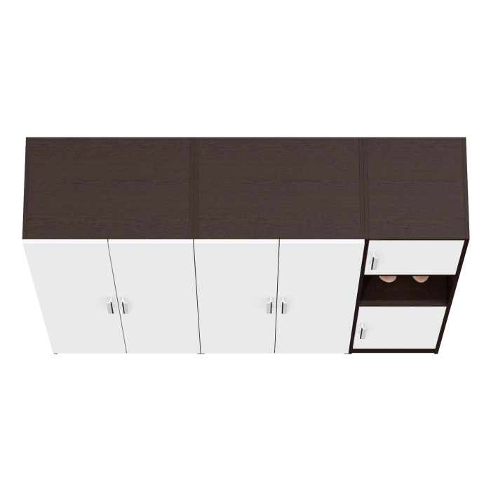 Шкафы двухстворчатые, Стенка из мебельных шкафов СК-9