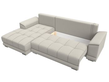 Диван угловой НордСтар левый угол, рогожка Амур