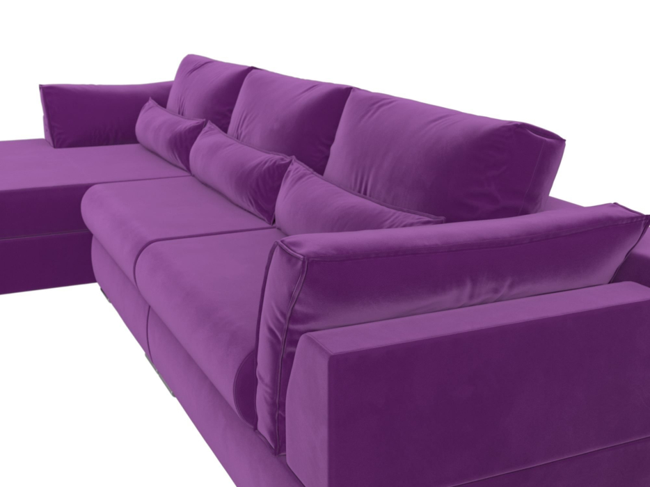 Диваны угловые в гостиную, Угловой диван Пекин Long угол левый, НПБ, микровельвет