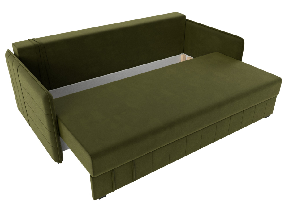 Диваны с ящиком для белья, Прямой диван Слим НПБ, микровельвет