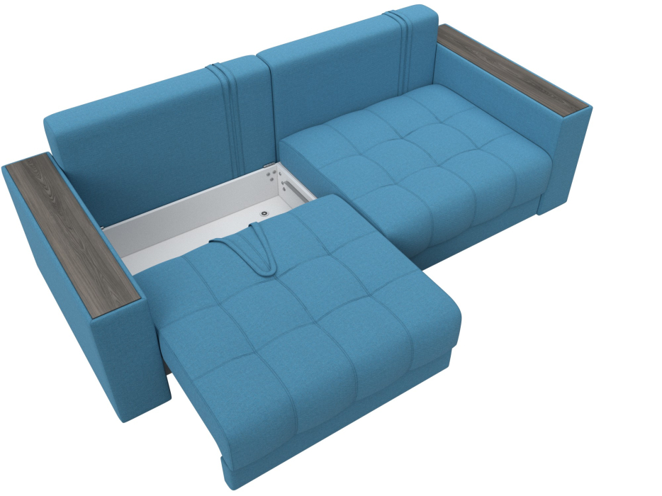 Диваны еврокнижки, Диван прямой с декором Лига-049 НПБ, рогожка Амур