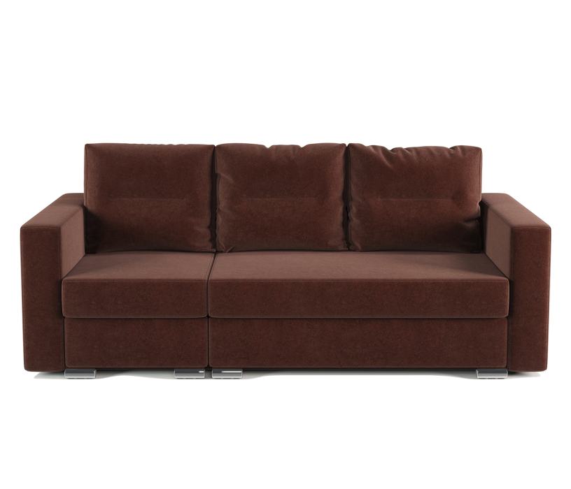 Диваны угловые в гостиную, Угловой диван трансформер Рио левый с пуфиком