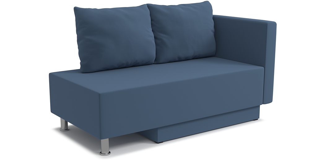 Диваны кровати со спальным местом, Кушетка Леон Lux, универсальный,  велюр