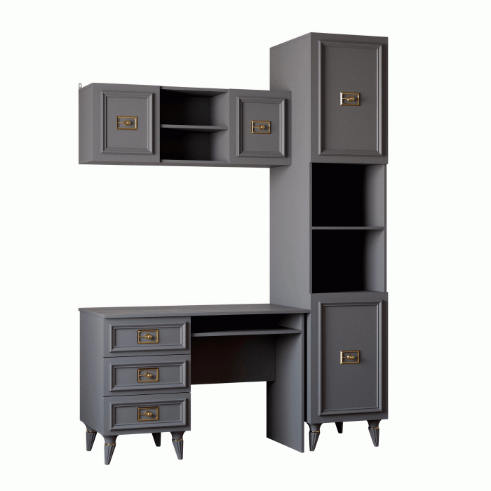 Прямые, Стол Валенсия письменный (1100х600х750) золото