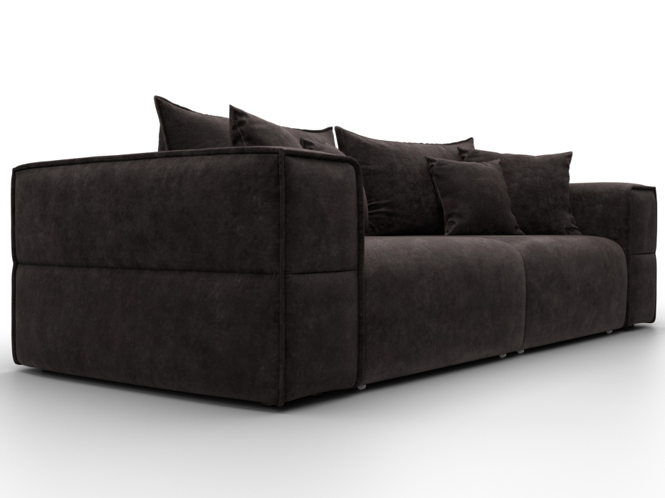 Диваны еврокнижки, Диван прямой Лига-058 НПБ, велюр BRUT