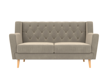 Прямой диван Брайтон 2 Люкс, микровельвет