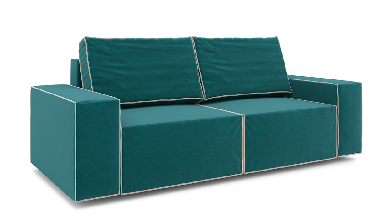 Большие диваны, Стенли Premium Диван прямой. Велюр Beauty.