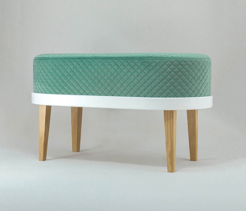 Банкетки, Банкетка Quinn W, съемный чехол, велюр (стёганый)