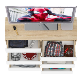 Комод высокий на десять выдвижных ящиков Мори МК1200.10