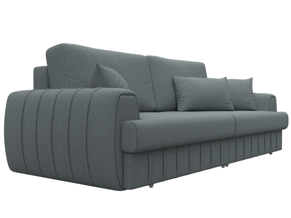 Диваны еврокнижки, Диван прямой Лига-057 НПБ, рогожка Амур