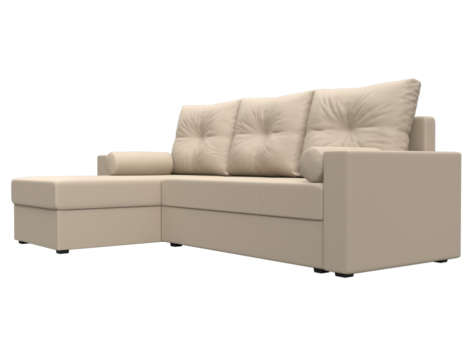 Диваны угловые в гостиную, Диван угловой Верона Лайт левый угол, экокожа